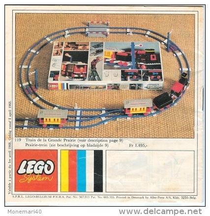 LEGO SYSTEM - CATALOGUE - L'ASSORTIMENT LEGO - DE LEGO SORTERING - 1968. - Catálogos