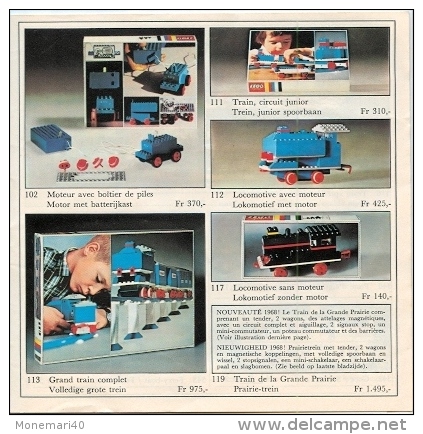 LEGO SYSTEM - CATALOGUE - L'ASSORTIMENT LEGO - DE LEGO SORTERING - 1968. - Cataloghi
