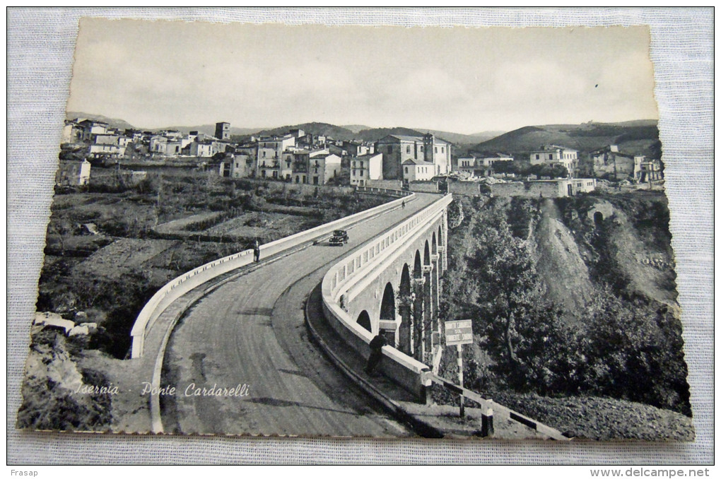 ISERNIA IL PONTE CARDARELLI ANIMATO AUTO BICI E PERSONE - Isernia