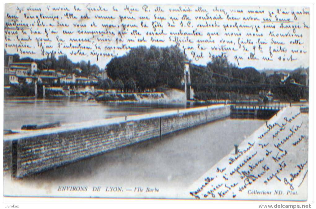Rhône 69, Lyon, L'île Barbe, A Circulé En 1904, Carte Précurseur, Editions Neurdein, Très Bon état - Lyon 9