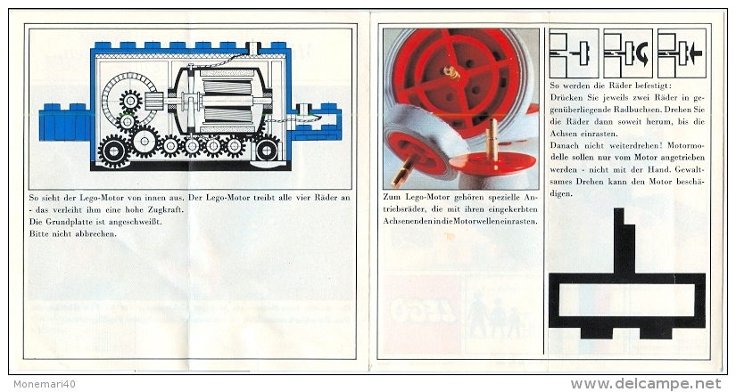 LEGO SYSTEM - CATALOGUE - MIT DEM LEGO - MOTOR BAUEN. (3166-Ty - Pat. N° 683 Pat. Pend.) - Catalogs