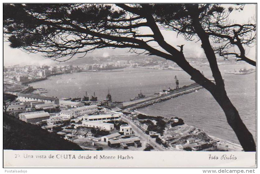 (AKB218) CEUTA . DESDE EL MONTE HACHO - Ceuta