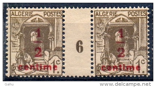 Algérie ; 1926 ; N° Y: 57 X 2  ; N  , Adhérences ; Millesimé 6 ; Cote Y :  E. - Neufs