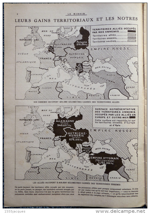 LE MIROIR N° 138 / 16-07-1916 DOUGLAS HAIG TRANCHÉES SOMME HERBECOURT DRIANT DOMPIERRE TOMMIES U-35 VERDUN MARCHELEPOT - Weltkrieg 1914-18