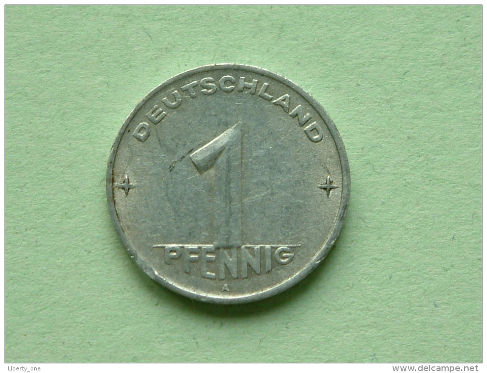 1952 A - 1 Pfennig / KM 5 ( For Grade, Please See Photo ) ! - 1 Pfennig