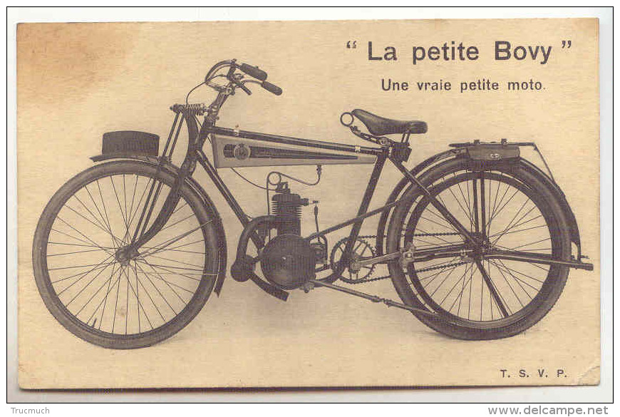 E2064 - La Petite Bovy, Constructeur Des Cycles Et Motos Bovy Bd Sauvenière Liège - Moto