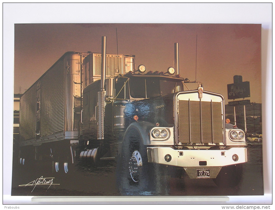 CARTE GRAND FORMAT - ALBERTO MARTINEZ - EXTRAITE DU LIVRE "LES CAMIONS" - REF. 041 15 - Trucks, Vans &  Lorries