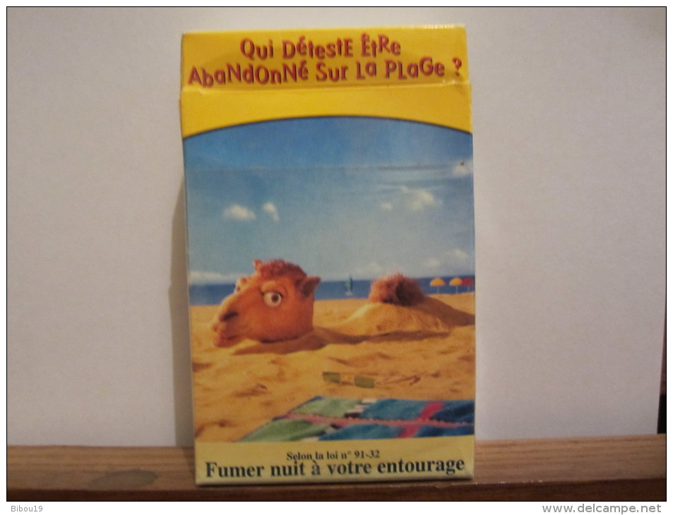 PAQUET VIDE SERIE LIMITEE QUI DETESTE ETRE ABANDONNE SUR LA PLAGE ?  CAMEL - Etuis à Cigarettes Vides