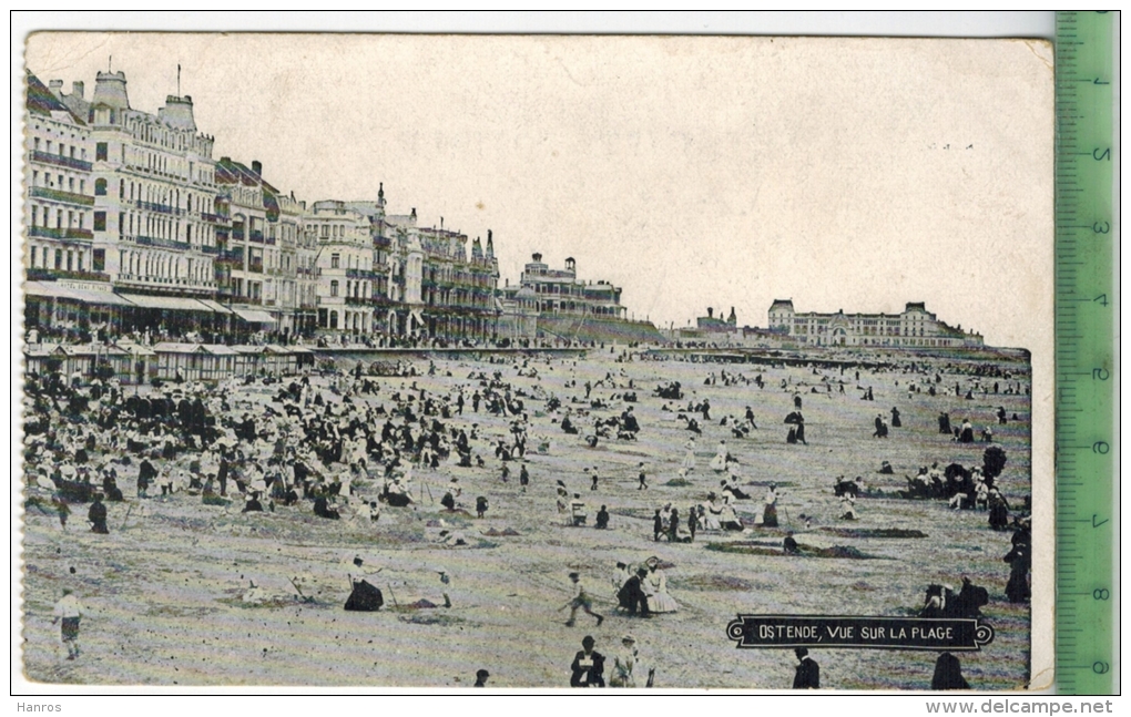 Ostende, Vue Sur La Plage 1917, Verlag:--------, FEL D- Postkarte Ohne Frankatur  Mit Stempel, ALTENGRABOW,  2.6.17 - Oostende