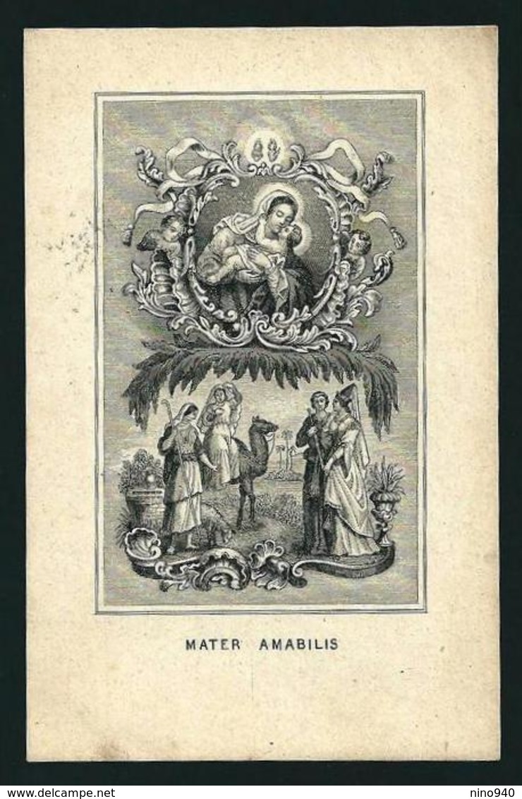 MATER AMABILIS - Mm. 73X112 - E - RB - RICORDO MANOSCRITTO - Religione & Esoterismo