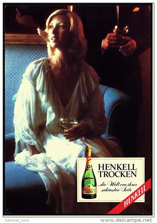 Reklame Werbeanzeige  -  Sekt Henkell Trocken  ,  Die Welt Von Ihrer Schönsten Seite  ,  Von 1976 - Alkohol