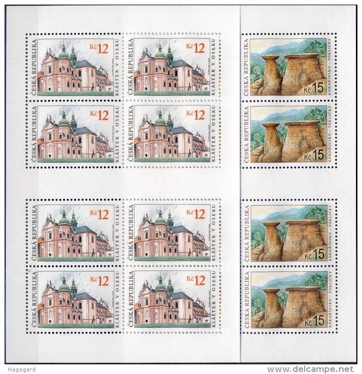 ##Czech Republic 2006. [129]  Tourism. 2 Sheetlets. Michel 469-70. MNH(**) - Blokken & Velletjes