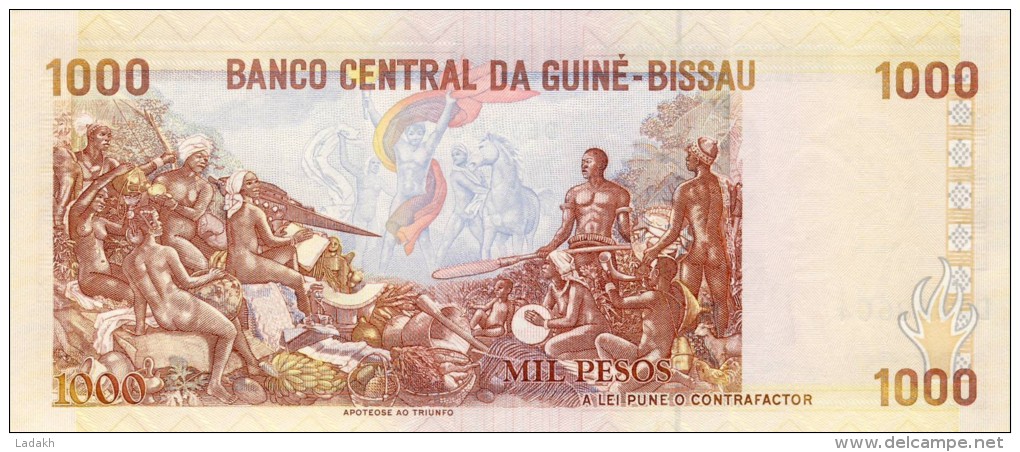 BILLET # GUINEE BISSAU # 1000 PESOS # 1990 # PICK 13 #  NEUF # AMILCAR CABRAL # - Guinee-Bissau