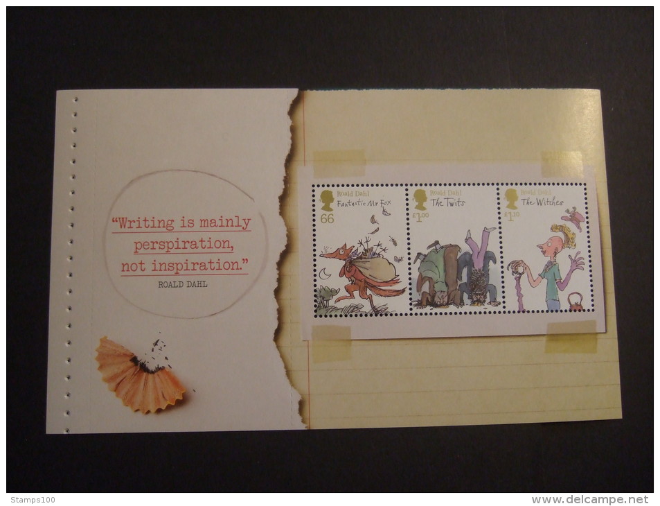 GREAT BRITAIN  2011 FROM ROALD DAHL BOOKLET PANE 2     MNH**    (S63-236) - Neufs