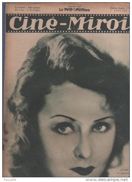 CINE MIROIR 9 01 1931 - LILIAN HARVEY - FRANCISQUE POULBOT - MARLENE DIETRICH - LA MEGERE APPRIVOISEE SAM TAYLOR - SIOUX - Cinéma/Télévision
