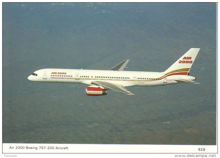 Air 2000  -  Boeing 757-200  -  Carte Postale - 1946-....: Moderne