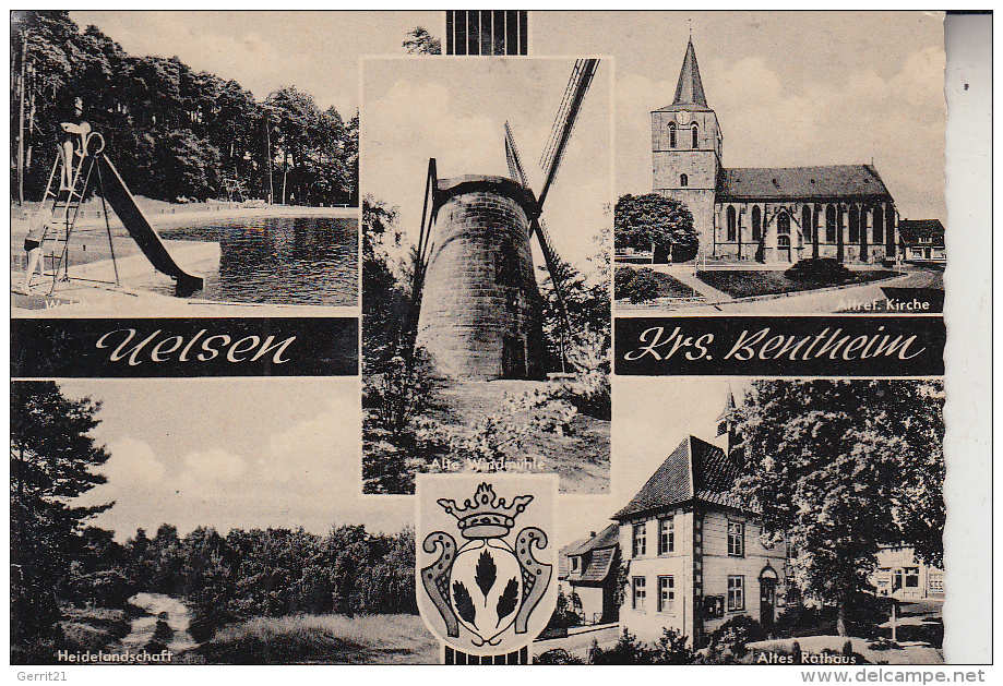 4459 UELSEN, Mehrbildkarte, Windmühle - Bad Bentheim