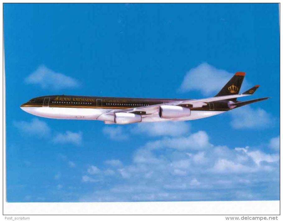 Thème -  Avion - Royal Jordanian - Airbus 340 200 - 1946-....: Ere Moderne