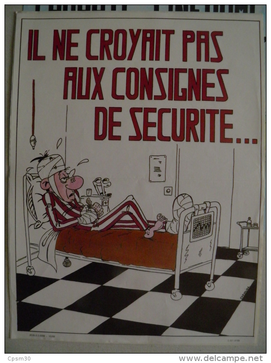 Affiche SNCF De Sécurité - 69 - Il Ne Croyait Pas Aux Consignes De Sécurité - Railway