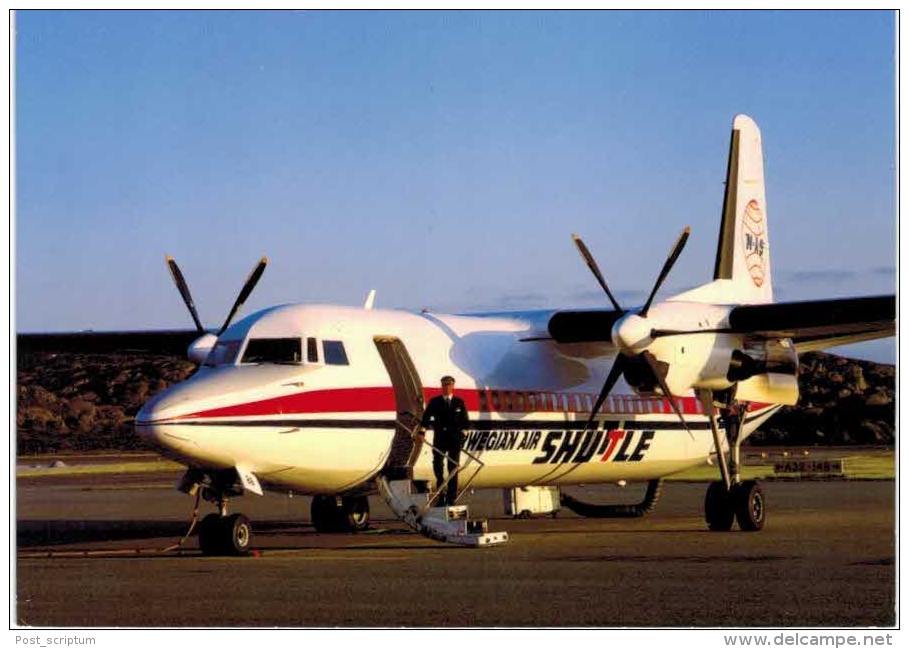 Thème -  Avion - Norvegian Air Shuttle - Fokker 50 - 1946-....: Moderne