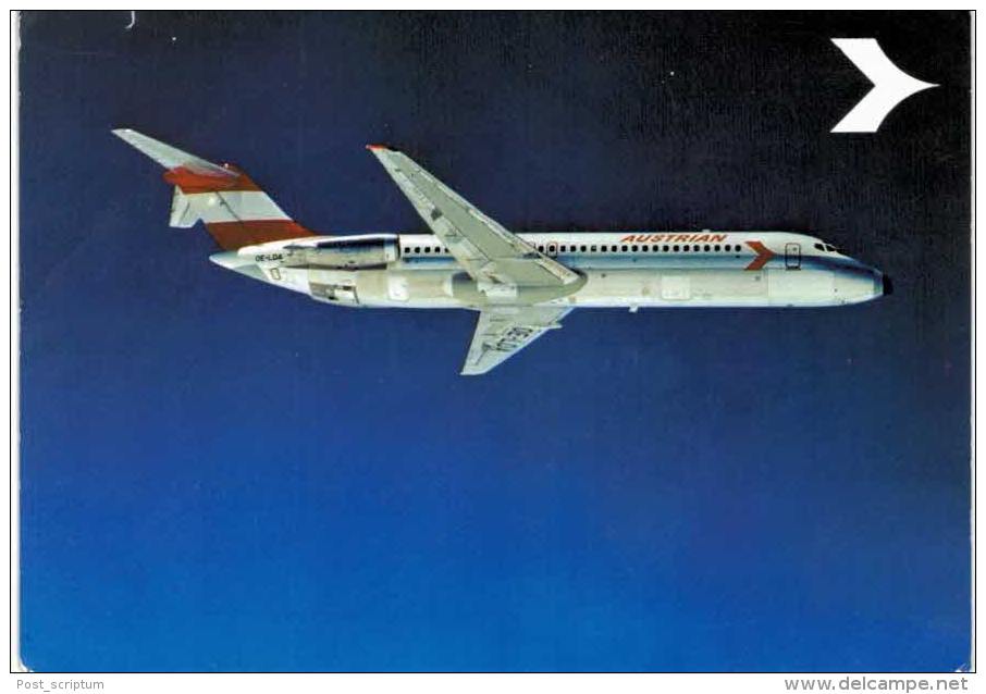 Thème -  Avion - Austrian Airlines Douglas DC9 - VOIR ETAT - Carte Souple - 1946-....: Moderne