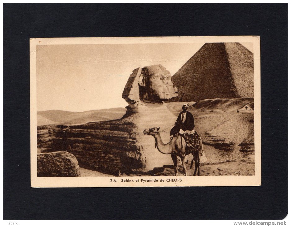 45030     Egitto,   Sphinx  Et  Pyramide  Cheops,  NV - Pyramides