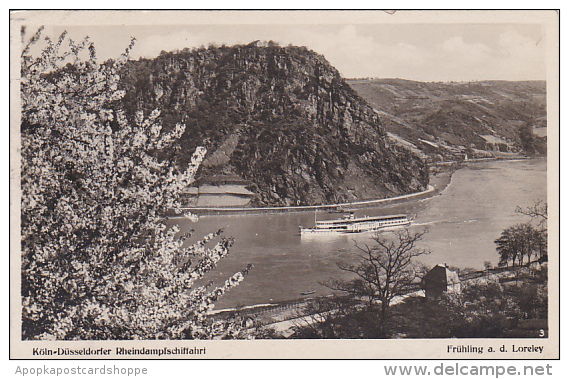 Koeln-Duesseldorfer Rheindampfschiffart Fruehling An Der Loreley Germany - Loreley