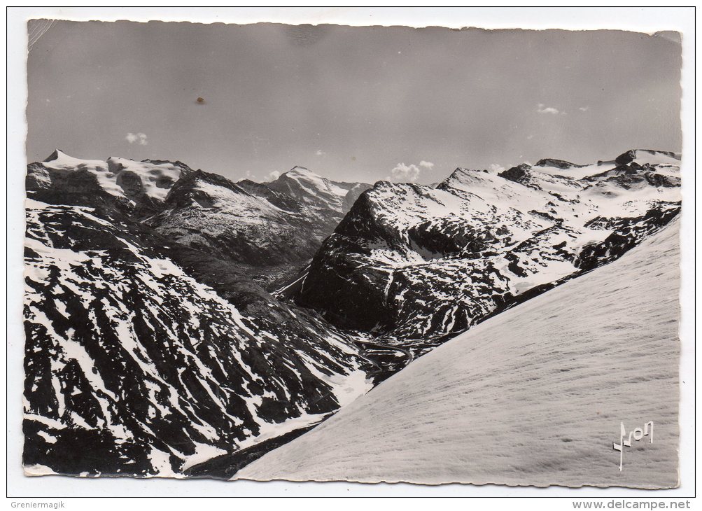 Cpsm 73 - Col De L´Iseran Versant Maurienne  Le Pont De La Neige L´Albaron Le Charbonnel Ouille De La Jave Signal Méan - Autres & Non Classés