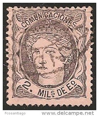 ESPAÑA 1870 - Edifil #103 - VFU - Used Stamps