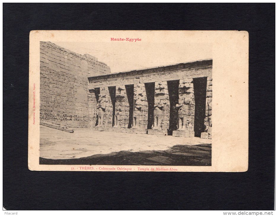 45039     Egitto,   Haute-Egypte,  Thebes,  Colonnade  Osiriaque,  Temple  De  Medinet-Abou,  NV - Louxor