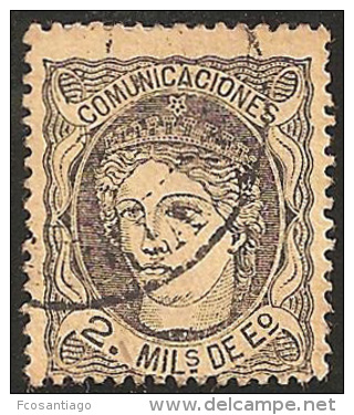 ESPAÑA 1870 - Edifil #103 - VFU - Used Stamps