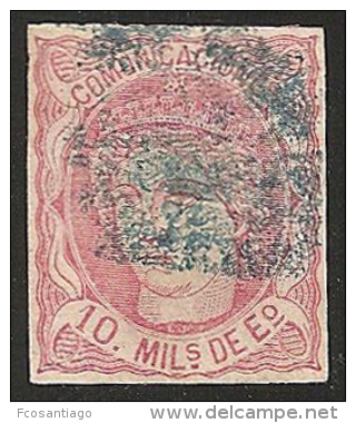 ESPAÑA 1870 - Edifil #105 - VFU - Usados