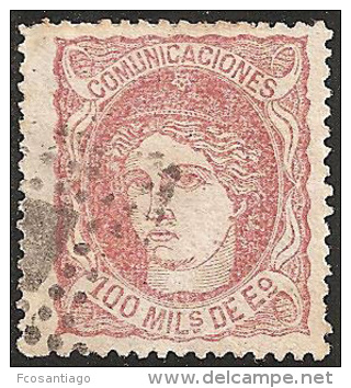 ESPAÑA 1870 - Edifil #108 - VFU - Usados