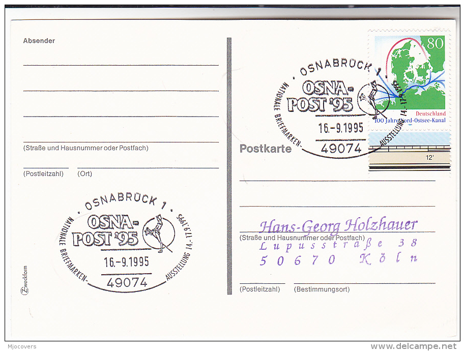 1995 HOBBY HORSE Toy Pic EVENT  COVER Card OSNABRUCH GERMANY  Stamps Toys - Other & Unclassified