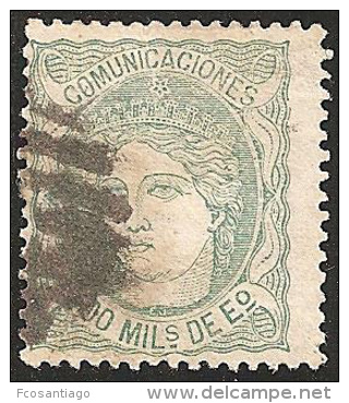 ESPAÑA 1870 - Edifil #110 - VFU - Used Stamps