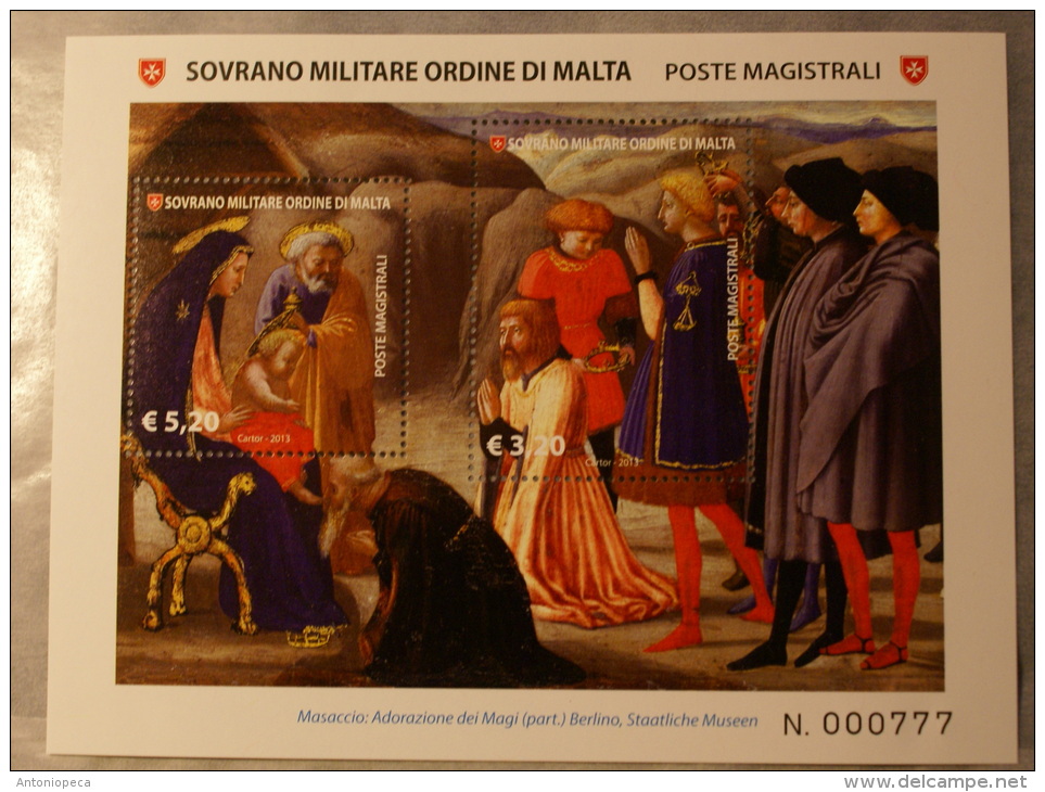 SMOM 2013 - ICONOGRAFIA DEI RE MAGI 2013 FULL SHEET MNH** - Sovrano Militare Ordine Di Malta