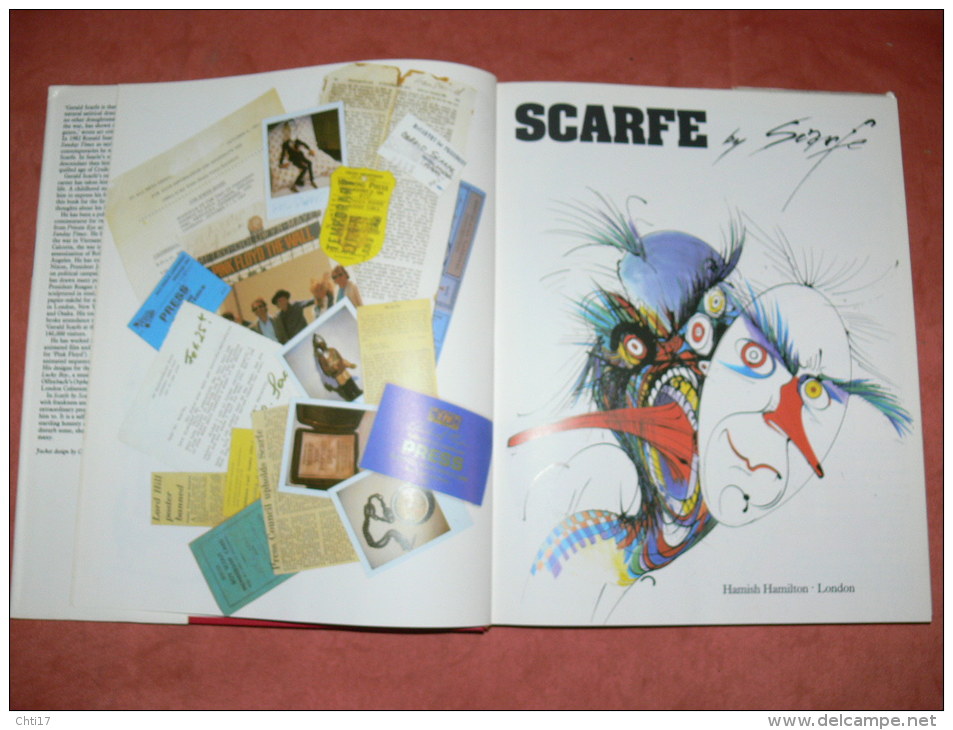 SCARFE BY  SCARFE AUTOBIOGRAPHIE IN PICTURES 1986 - Historia Del Arte Y Critica