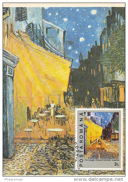 D15344 CARTE MAXIMUM CARD 1991 ROMANIA - BY VAN GOGH CP ORIGINAL - Impressionismo