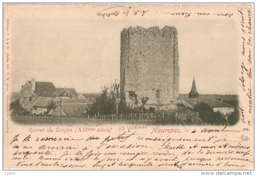 MAUREPAS - Ruines Du Château (1904) - Maurepas