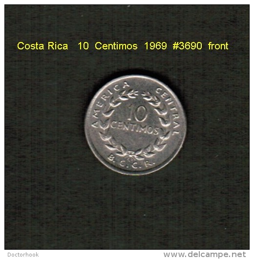 COSTA RICA    10  CENTIMOS  1969   (KM # 185.2) - Costa Rica