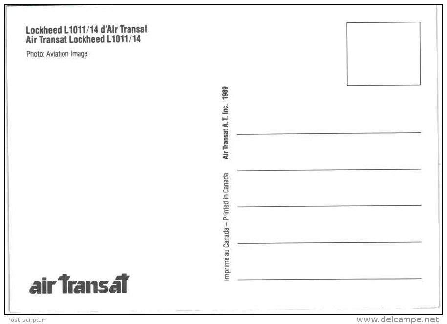 Thème -  Avion - Lockheed L1011 14 - Air Transat - 1946-....: Moderne