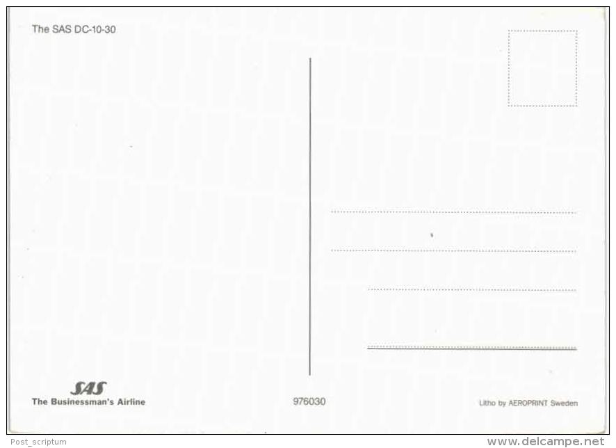 Thème -  Avion - SAS DC 10 30 - 1946-....: Moderne