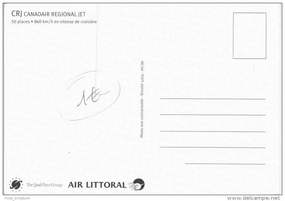 Thème -  Avion - Air Littoral  - CRJ Canadair Regional Jet - 1946-....: Ere Moderne