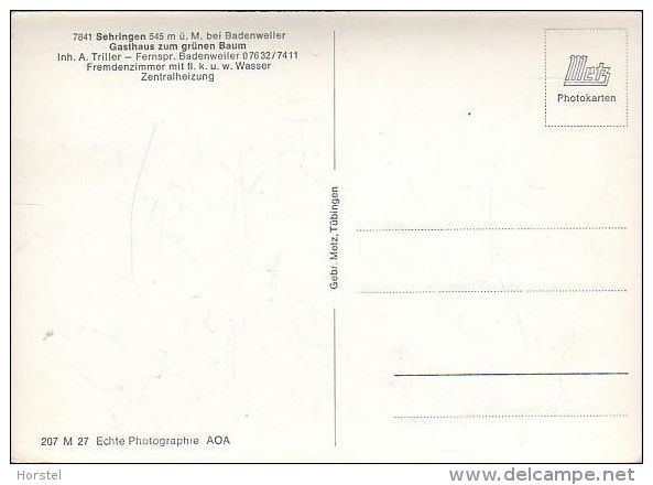 D-79410 Badenweiler - Sehringen - Schwarzwald - Gasthof Zum Grünen Baum - Badenweiler