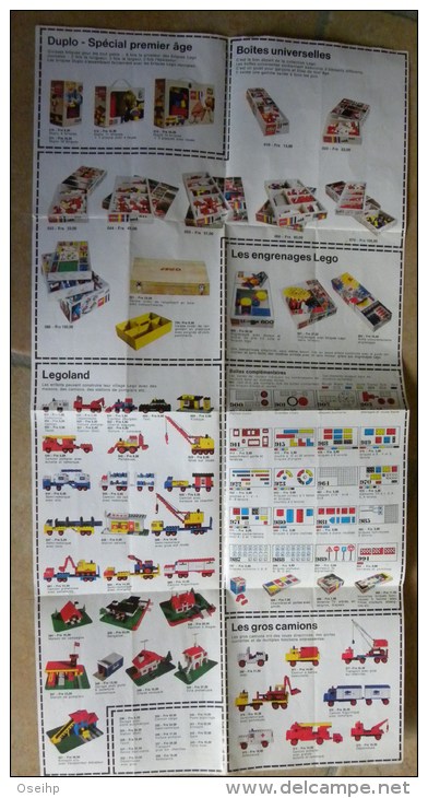 Assortiment LEGO 1971 Catalogue Dépliant Legoland - Catálogos