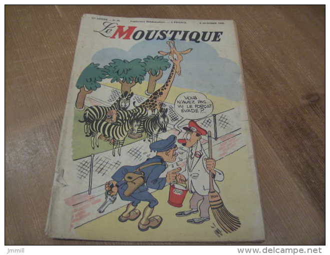 Le Moustique Couverture Jijé Année 1946 N°40 - Moustique, Le