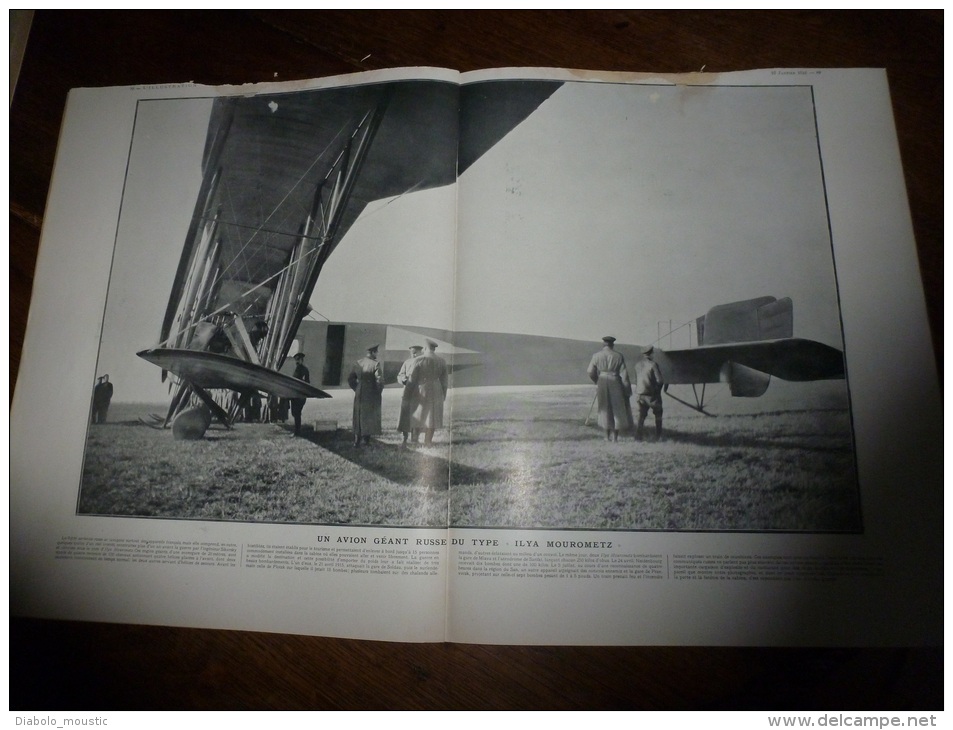 1916  Empereur De Russie Et Son Fils Avec Les Soldats Russes ;En ALSACE; A Salonique ;Avion Géant Russe;Ombres Chinoises - L'Illustration