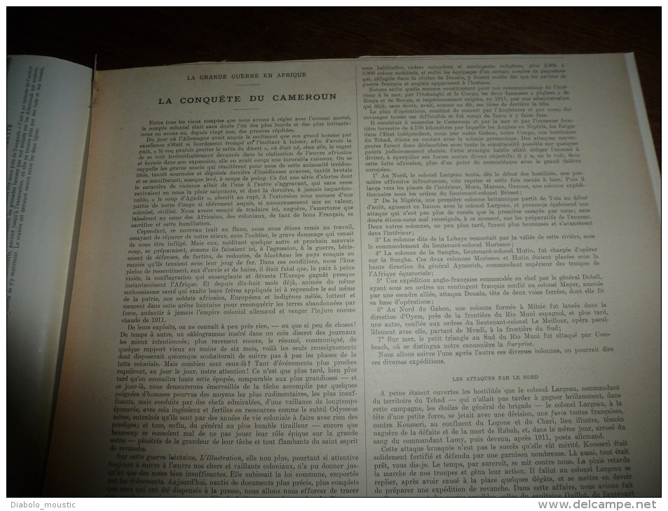 1916 Incident Germano-suisse; Topsin; CAMEROUN ( Nassarao,Garoua,Yamboutou ); Ombres Chinoises - L'Illustration