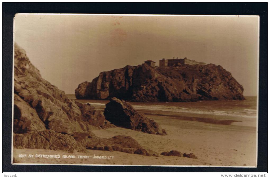 RB 967 - 2 Judges Real Photo Postcards - St Catherines Island &amp; North Shore - Tenby Pembrokeshire Wales - Pembrokeshire