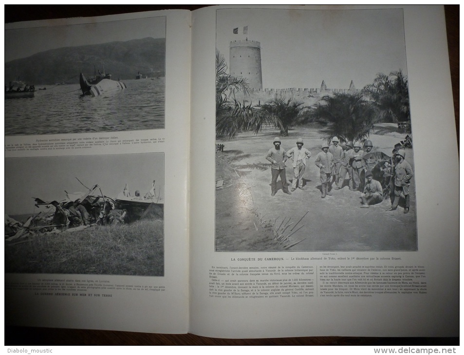 1916 Les Soufrances De L'armée Serbe; A Athènes Avec Constantin; CAMEROUN (Yoko); LIOUVILLE - L'Illustration